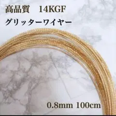 人気　高品質 14kgf グリッターワイヤー 0.8mm 100cm