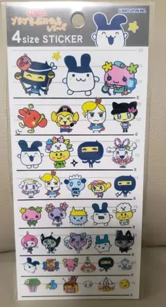 たまごっちのプチプチおみせっちシリーズ 4サイズステッカー