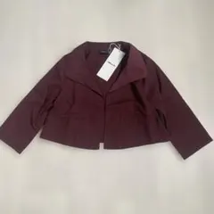 定価6900円　コムサイズム　キッズ110　ツイルジャケット　エンジ　ボルドー