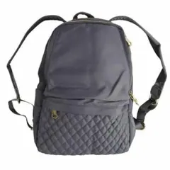 多機能 リュック ナイロン 軽量 大容量 キルティング 通勤 チャコールグレー