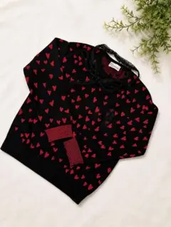 RED VALENTINO ハート柄 長袖ニット