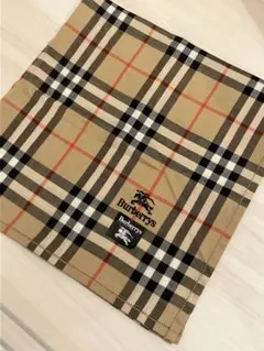 未使用　Burberrys ヴィンテージ　ノバチェック柄　ハンカチ　綿100%