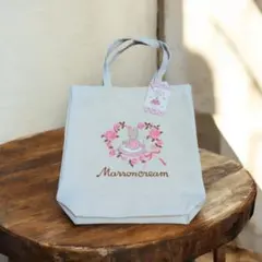 マロンクリーム トートバッグ 手提げ かばんサンリオ キャンバス帆布A4ピンク花