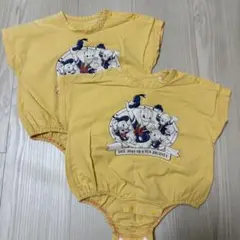 Disney ドナルドダックロンパース 70cm 双子
