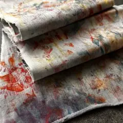 40 デニムペイント　ハギレ