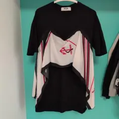 MSGM Tシャツ アンカー柄 ドッキングデザインのサムネイル