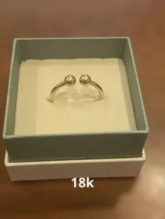 K18 ボールデザインオープンリング 26.6g