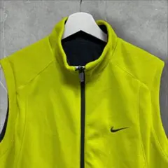 00s NIKE ナイキ フリース ナイロン リバーシブル ベスト XL Y2K