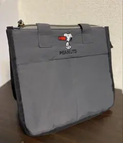 （新品）PEANUTS スヌーピー 保冷ランチバッグ 保冷バッグ　黒　グレー