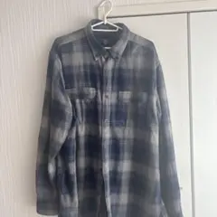 【青シャドウ】GEORGE ジョージ　ネルシャツ　チェックシャツ　オンブレ XL