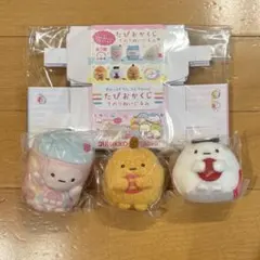 すみっコぐらし たぴおかくじ てのりぬいぐるみ 3点セット