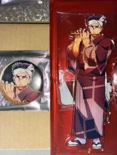 鬼滅の刃　悲鳴嶼行冥　阿波踊りアクリルスタンドと缶バッジセット