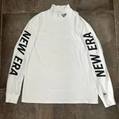 【ニューエラゴルフ】人気モックネック アームロゴ ストレッチ長袖ゴルフシャツXL