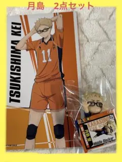 ハイキュー　月島　蛍　つきしま　烏野高校　イラストボード　フィギュア
