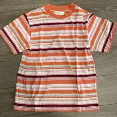 BEAMS BOY ★半袖Tシャツ オレンジ ストライプ