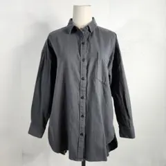 AMERICAN HOLIC オーバーサイズ長袖シャツ グリーングレー 綿 F