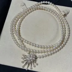 超ロング 118cm ◆高級品 美しい 天然 本真珠 アコヤパール ネックレス