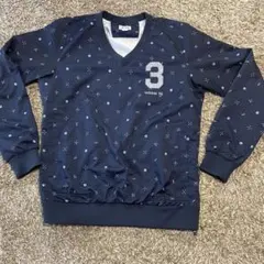 adidas Golf アディダス ウインドブレーカー 総柄 濃紺 ゴルフ