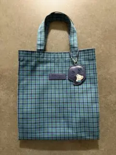 familiar チェック柄トートバッグ