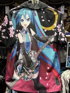 絡繰魂×初音ミク 桜満開 アロハシャツ XLサイズのサムネイル