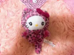 サンリオ ハローキティ マスコットホルダー ギャルネコ　新品　キティ　人形　豹柄
