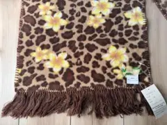 【新品タグ付】ROCO NAILS 毛布 Fサイズ 花柄 ブラウン系