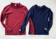 長袖カットソー 2枚セット 120cm 130cm