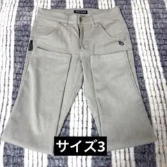 《PEARLY GATES》 サイズ3 Sサイズ　パンツ　グレー