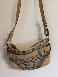 COACH ソーホー シグネチャー ホーボー ワンショルダーバッグ F07077