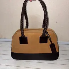 LAUREN RALPH LAUREN ラルフローレン スエード ハンドバッグ