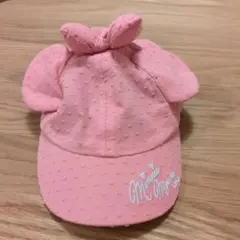 ミニーマウス リボン付きキャップ 52cm
