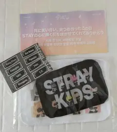 スキズ RUN IT JAPAN アプグレ 特典 トラベルポーチ　スローガン