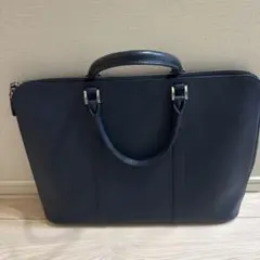 COACH ネイビー ビジネスバッグ A4 ブリーフケース 美品☆コーチ/COACH【☆ブリーフケース/ネイビー】ユニセックス/メンズ