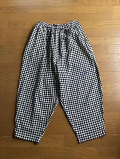 grin コットンリネンギンガムチェックパンツのサムネイル