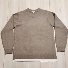 【極美品】GLOBAL WORK レイヤードニット