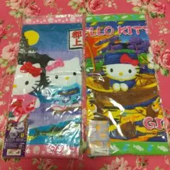 ご当地 キティ ハンドタオル 岐阜限定 郡上 鵜飼 42