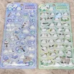 ダイヤモンドポップシール　シマエナガ２枚