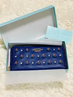 サマンサタバサプチチョイス　ディズニードナルド長財布ネイビー　牛革　新品、未使用