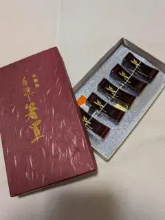 レア・未使用】ガラス作家 上野良樹作 金箔鳥の箸置き○お値下げしま