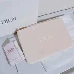 【新品】Dior 2点 ふわふわポーチ ブルーミングブーケ サンプル
