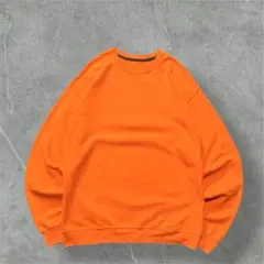 FRUIT OF THE LOOM無地ブランクソリッドスウェットオレンジM古着