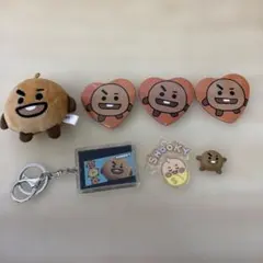 BT21 SHOOKY グッズ まとめ売り 缶バッジ キーホルダー ぬいぐるみF