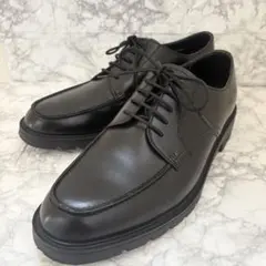 美品✨KENFORD ビジネスシューズ Uチップ ブラック レザー 外羽根 厚底のサムネイル