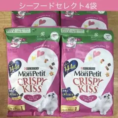 モンプチ　クリスピーキッス　シーフードセレクト　4袋