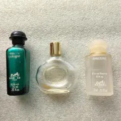 【HERMES 】空き瓶✴ミニ香水瓶＆丸箱✴3本入✴フランス製