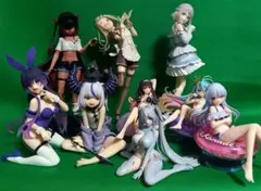 魔法少女まどか☆マギカ フィギュア台座 5点セット ダイヤ クリスタル