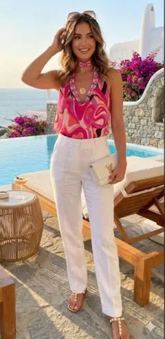 新品EMILIO PUCCI 長めのフォルダーネック 34Sサイズのサムネイル