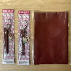 【未使用】ハローキティ ナース　献血　ストラップ/ブックカバー　3点セットのサムネイル