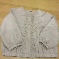 プティマイン　フリルつきアウター　ジャンパー　ピンク　110cm