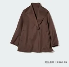 値下げ　ユニクロ　ダブルフェイスショートコート